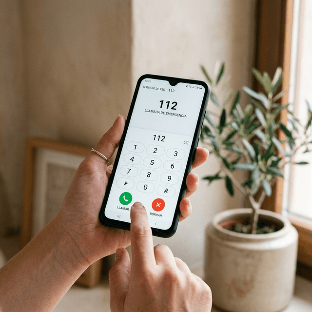 Dialing the distributor emergency number on a smartphone
